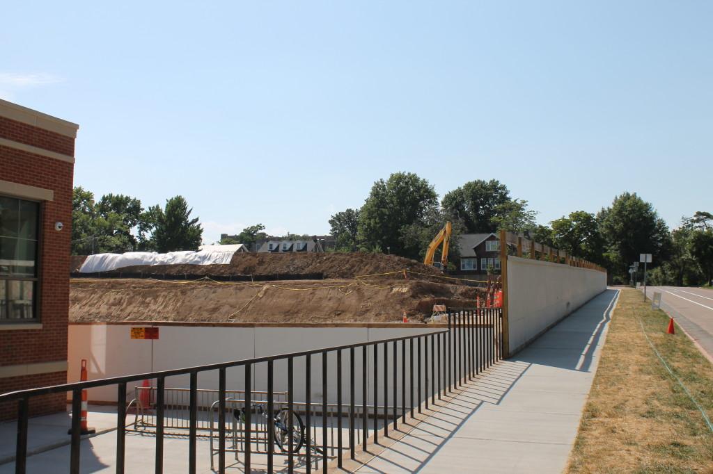 The field and parking garage remain the only project unfinished at WMS.  [Zach Sorenson]
