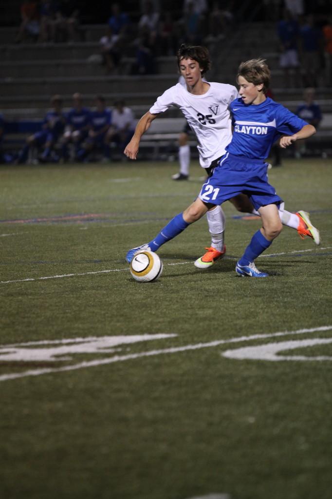 Freshman Andrew Boeger plays on varsity soccer