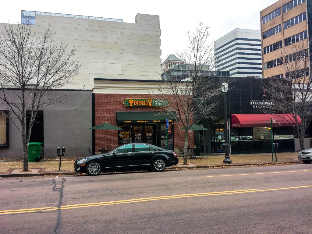 A new Potbelly sandwich shop opens in downtown Clayton.
