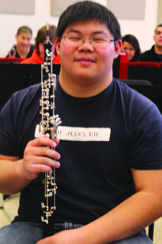 Ethan Leong enjoys his time spent playing oboe in the CHS Concert Band.
