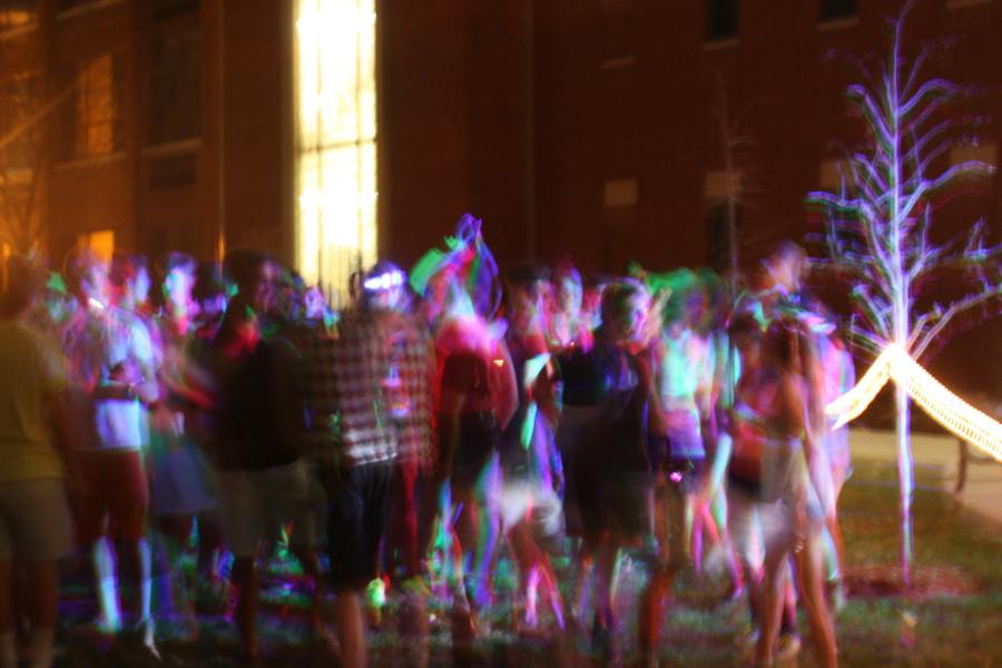 In this photo the CHS students are set into motion at last night's Electric Arena concert. Fun was had by all as students from freshman to seniors danced for hours. 