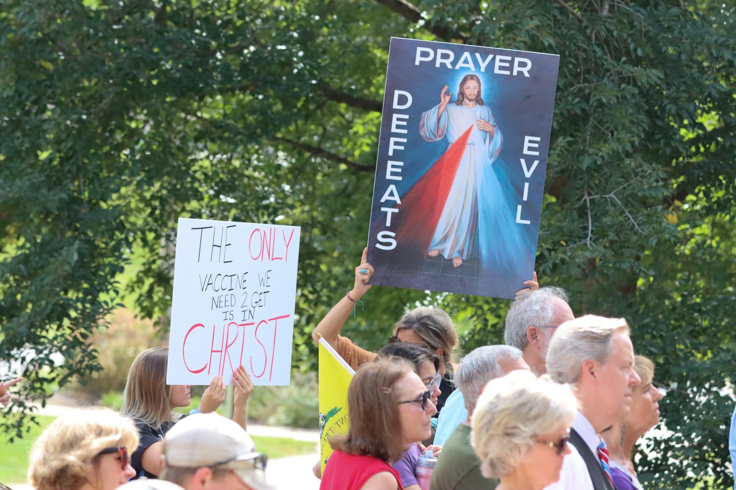 Shaw Park Rally Rejects Workplace COVID Regulation