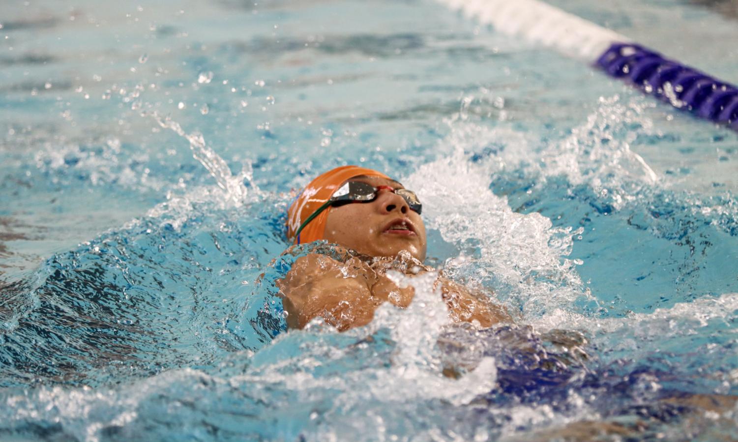 CHS Swim Meet Against Lindbergh Ends with Several Personal Wins for Swimmers