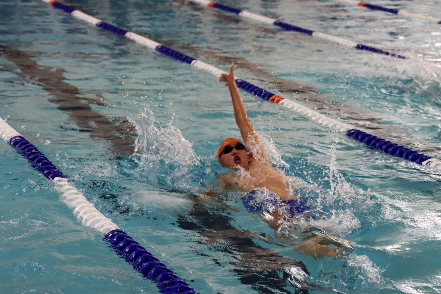 CHS Swim Meet Against Lindbergh Ends with Several Personal Wins for Swimmers