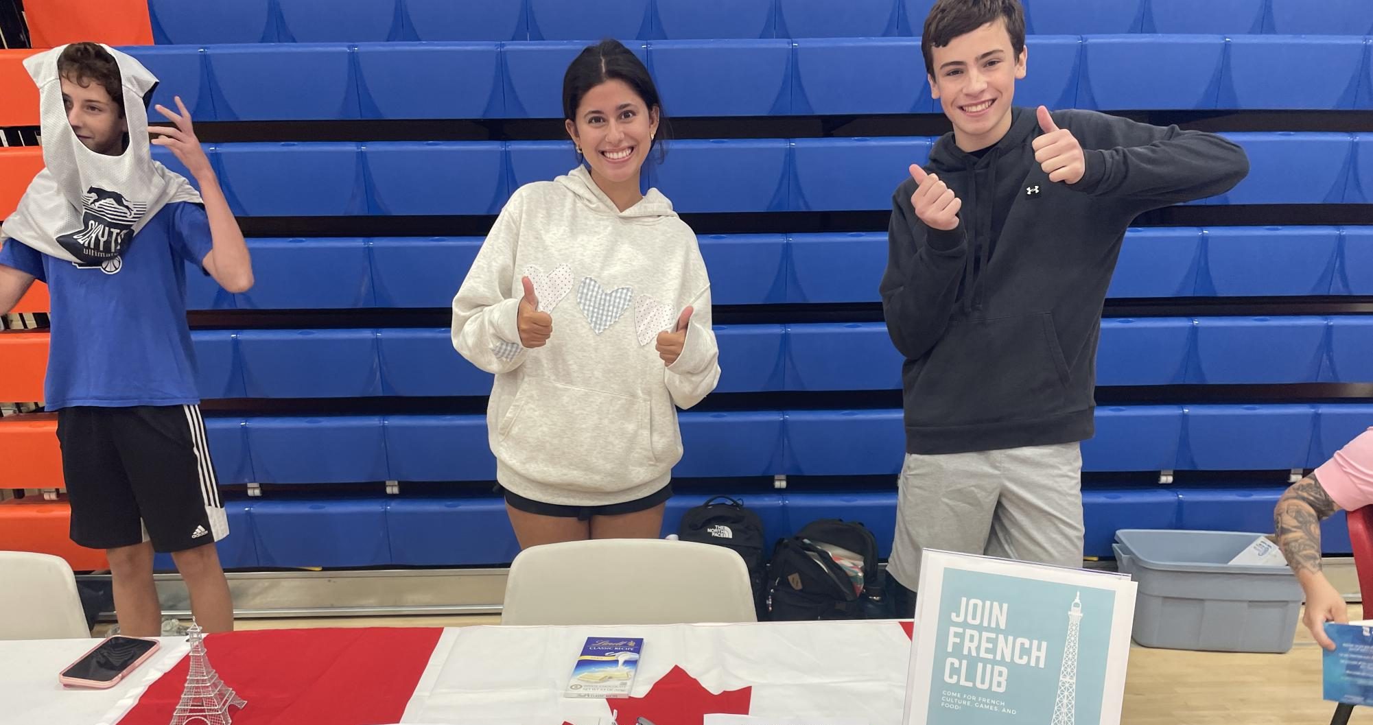 Among the booths at the activity fair was French Club. One of the co-founders of the club, sophomore Luke Jeans, is ready to keep expanding the club. “Joining French Club is a really fun way to learn about the culture and language,” Jeans said. “We’re excited to welcome new members  and continue to do all things French.” 
