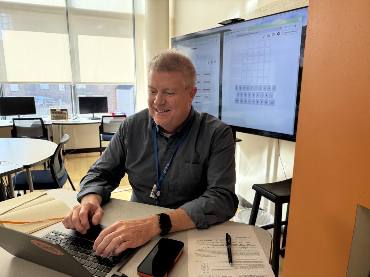 Truman Solverud works in his new GAP classroom. "I have a couple of kids who are just working their way through classes and don’t need help. But I have some kids [for whom] our goal right now is just to get them to show up, even if they're not doing any work. It’s very individualized, based on [each student’s] starting point."