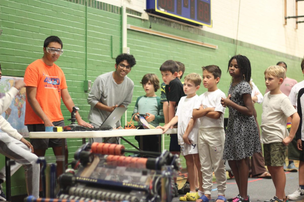 On Tuesday, Oct. 1, the robotics team hosted a demonstration at Glenridge Elementary School. “Robotics is a great opportunity to problem solve and inspire others,” senior Vimal Buckley said. “Hosting demos for younger kids is fun because it is a chance to show off our progress from the past year and to show the kids how much they can do if they put their minds to it.”